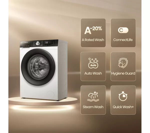 HISENSE 3S Series WD3S8043BW3 WiFi-enabled 8 kg Washer Dryer - White