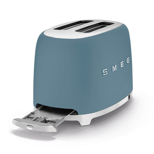 Smeg EEJB290 Breakfast Set,1.7L, 300W Storm Blue Kettle and 2 Slice Storm Blue Toaster, KLF03SBMUK/TSF01SBMUK