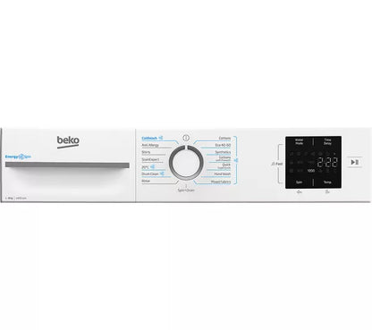 BEKO EnergySpin BM3WT3841W 8 kg 1400 Spin Washing Machine - White