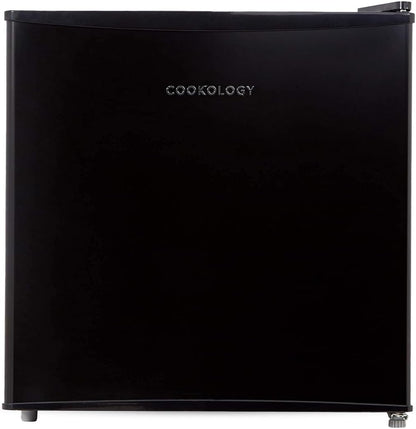 Cookology 45L Mini Fridge MFR45BK – Compact Countertop Fridge with Ice Box, Quiet 41dB, Ideal for Bedrooms, Offices & Student Rooms, Black