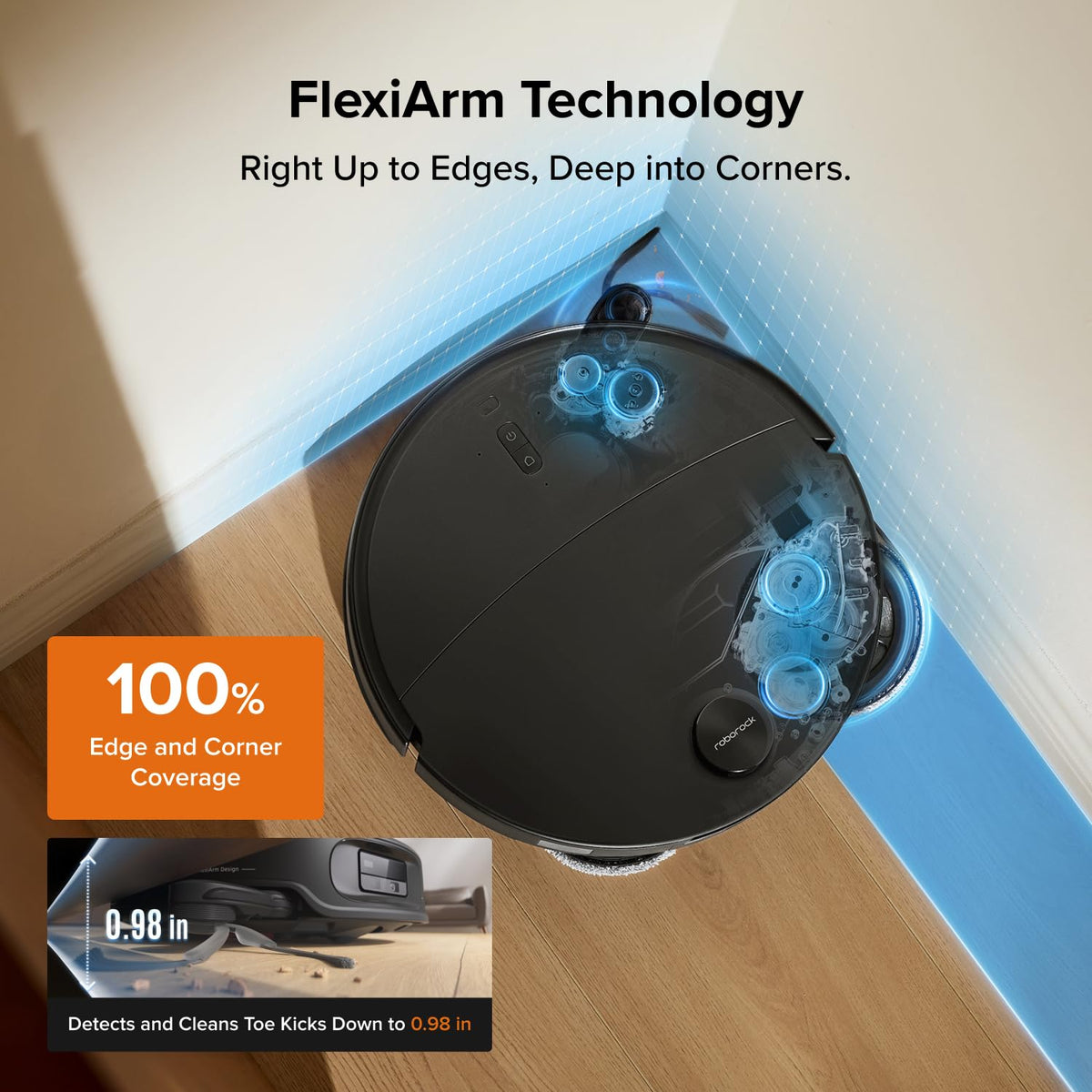roborock Qrevo Edge 2 Robot Vacuum Cleaner with Mop, 25,000 Pa HyperSuction