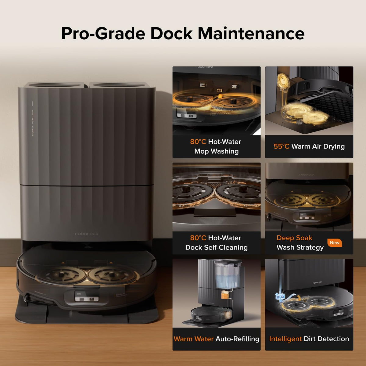 roborock Qrevo Edge 2 Robot Vacuum Cleaner with Mop, 25,000 Pa HyperSuction